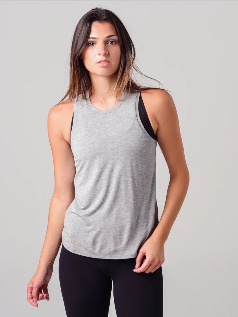 Splits59 Women's Toni Racerback Jersey Top Gray M
